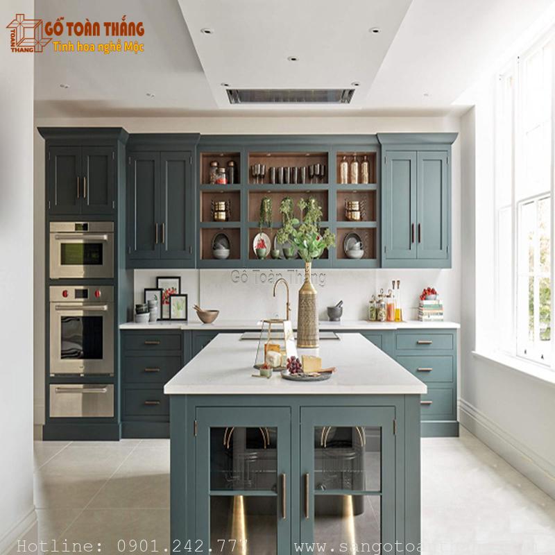 Mẫu tủ bếp gỗ công nghiệp đẹp 19