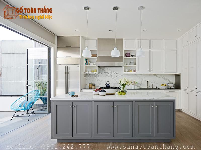 Mẫu tủ bếp gỗ công nghiệp đẹp 18