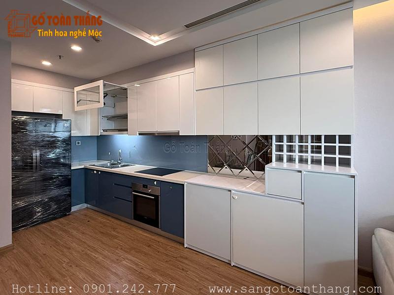 Tủ bếp được làm từ tấm nhựa Picomat