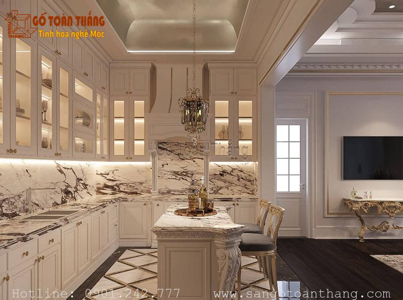 Mẫu tủ bếp gỗ công nghiệp đẹp 28