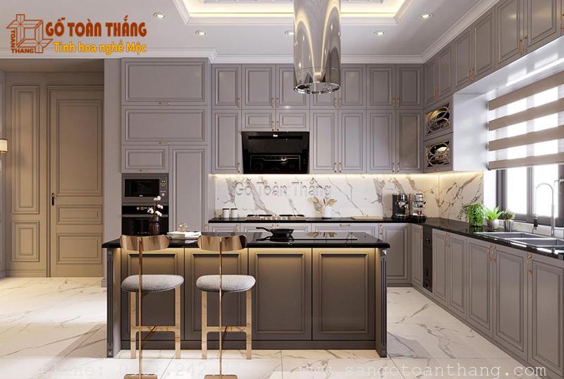 Mẫu tủ bếp gỗ công nghiệp đẹp 27