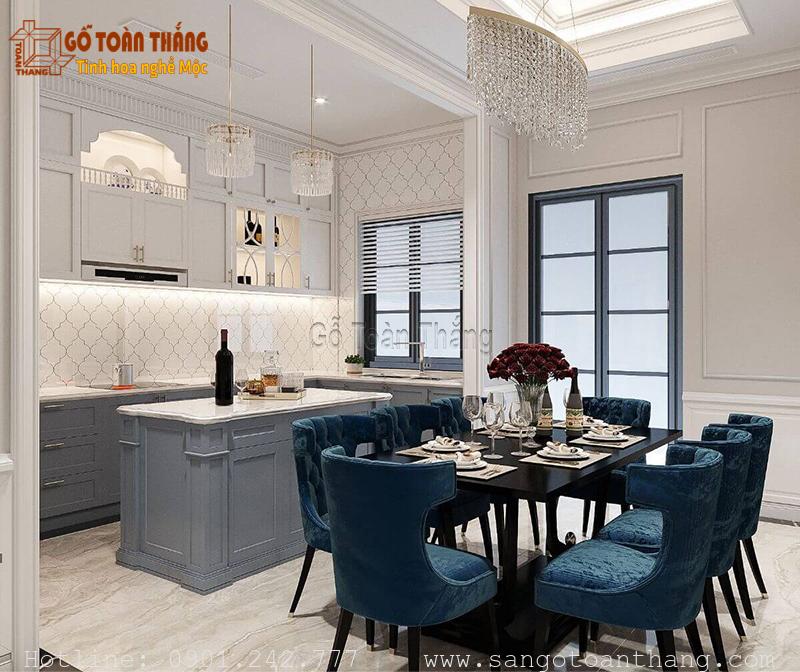 Mẫu tủ bếp gỗ công nghiệp đẹp 25