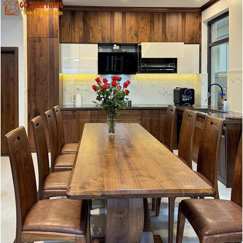Tủ bếp gỗ Óc Chó (Walnut)