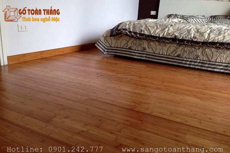 Sàn gỗ tre trước đến giờ vẫn được sử dụng nhiều nhất ở phòng ngủ
