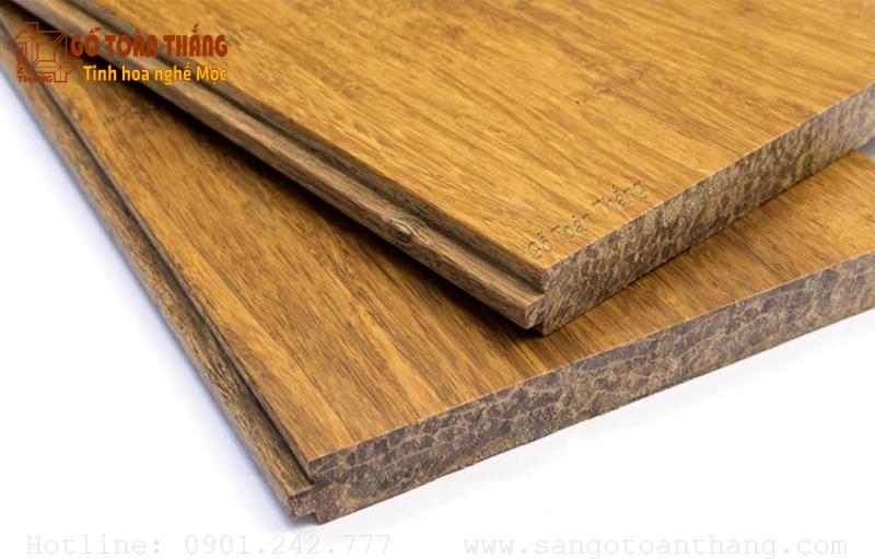 Mặt bậc Cầu thang tre ép chắc chắn, chịu lực cao