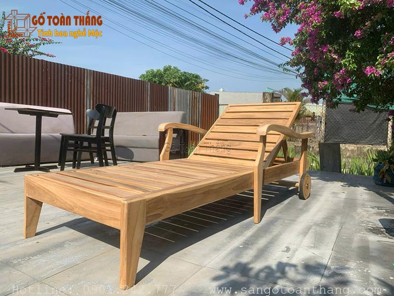 Bộ bàn ghế gỗ Teak ngoài trời 3 Bộ bàn ghế gỗ Teak ngoài trời - Ảnh 3