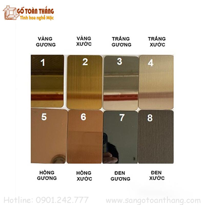 Lam sóng inox có nhiều màu sắc dễ ứng dụng trong thiết kế