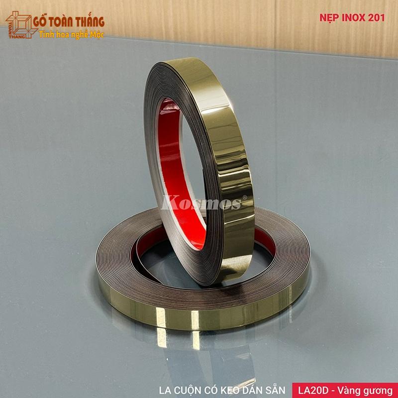 La cuộn Inox Vàng bóng gương 1 La cuộn Inox Vàng bóng gương