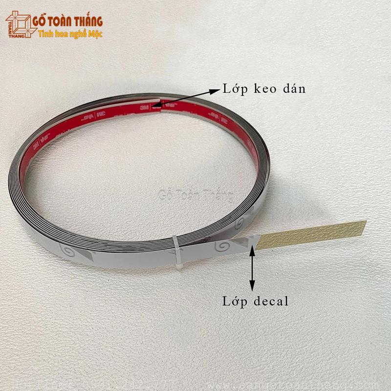 Lập là inox có keo sẵn mặt sau