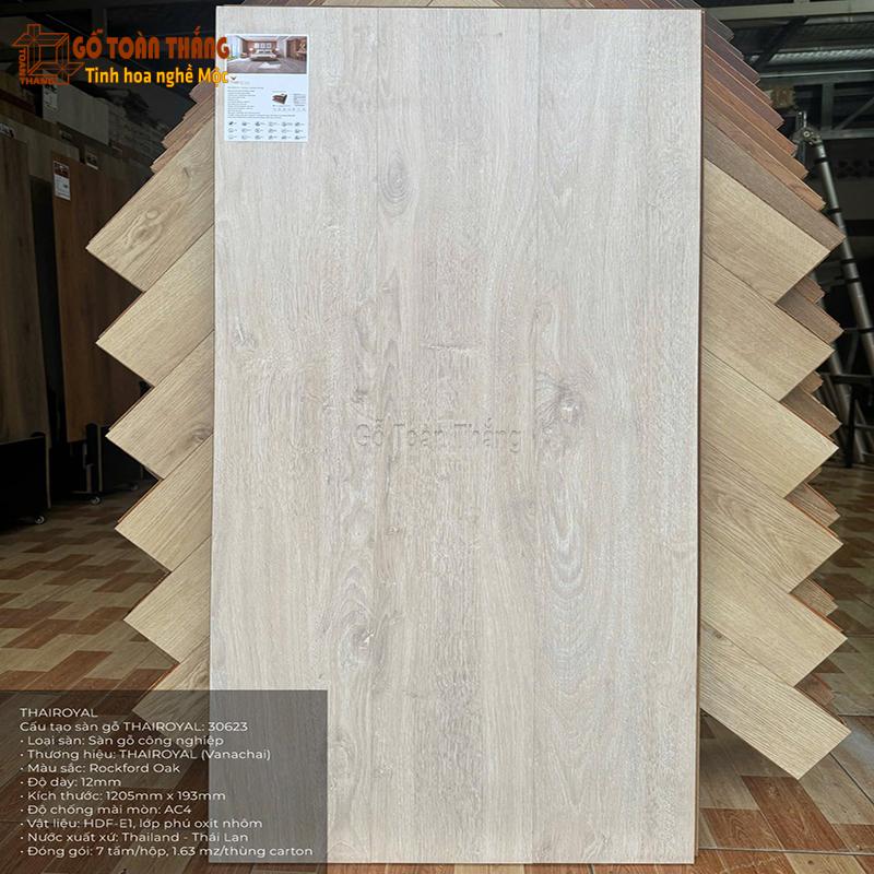 Sàn gỗ Thairoyal 12mm 30623 1 Sàn gỗ Thairoyal 12mm 30623