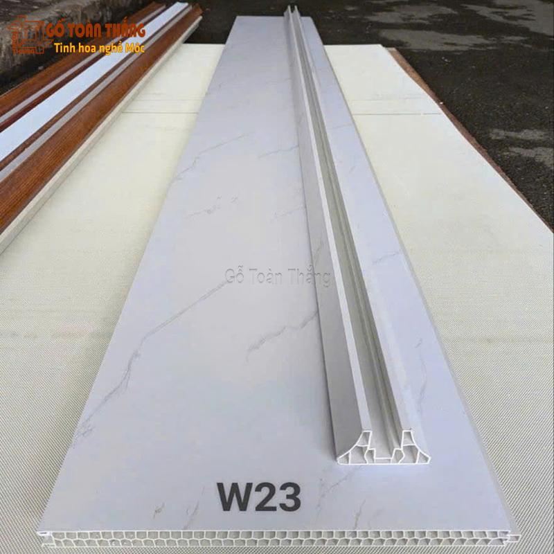 Vách ngăn 2 mặt vân đá trắng W23 1 Vách ngăn 2 mặt vân đá trắng W23