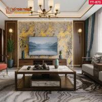 Tấm than tre vân đá thạch anh ánh vàng TT-875 3