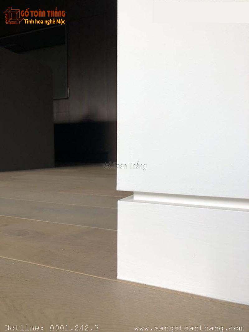 Len chân tường âm ưu tiên ở những nơi kê đồ nội thất sát tường tuyệt đối