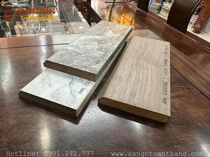 Khi sử dụng kèm sàn gỗ An Cường, len tường đồng màu chính xác