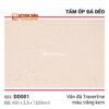 Tấm đá dẻo vân đá Travertine DD001 trắng kem