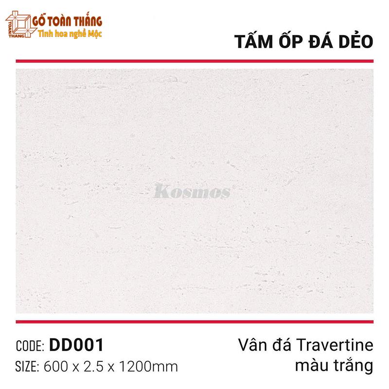 Tấm đá dẻo vân đá Travertine DD001 trắng 1 Tấm đá dẻo vân đá Travertine DD001 trắng