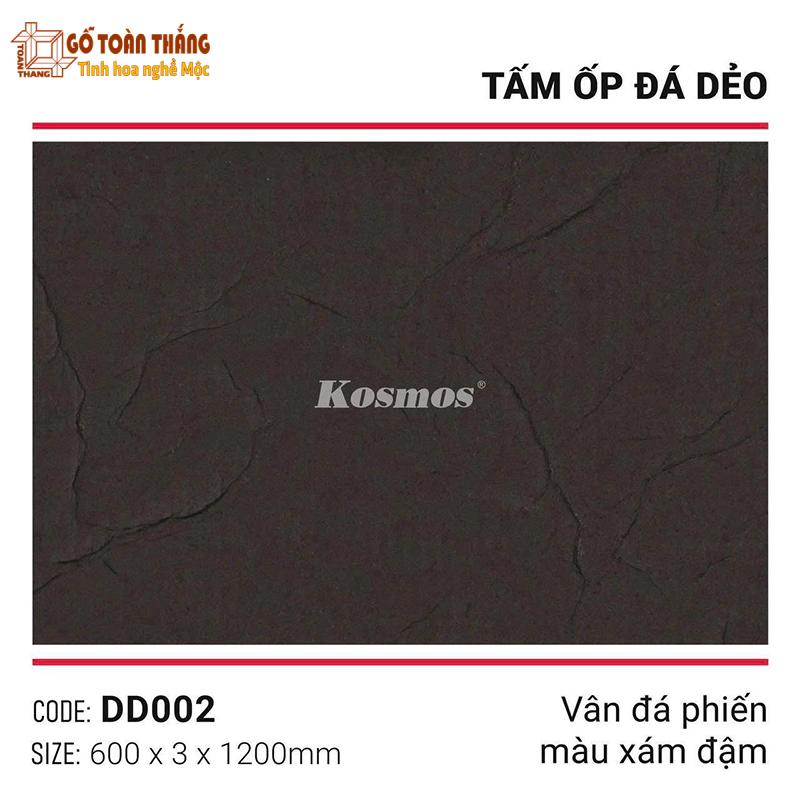 Tấm đá dẻo vân đá phiến DD002 xám đậm 1 Tấm đá dẻo vân đá phiến DD002 xám đậm