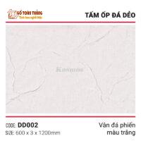 Tấm đá dẻo vân đá phiến DD002 trắng