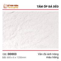 Tấm đá dẻo vân đá ánh trăng DD003 trắng
