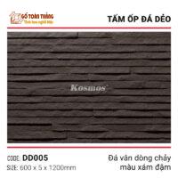 Tấm đá dẻo vân đá dòng chảy DD005 xám đậm
