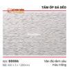 Tấm đá dẻo bề mặt vân đá rãnh sâu DD006 trắng
