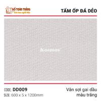Tấm đá dẻo vân sợi gai dầu DD009 trắng