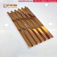 Lam sóng inox 304 hồng gương