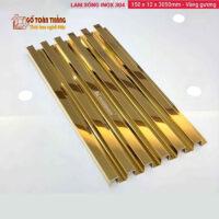 Lam sóng inox 304 vàng gương