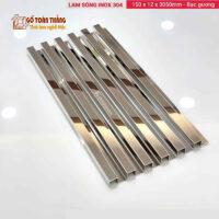 Lam sóng inox 304 bạc gương