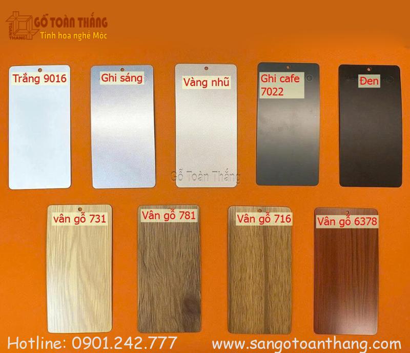 Tấm lam sóng nhôm có nhiều màu sắc để lựa chọn