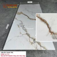 Tấm than tre Galawood 8mm vân đá vàng G-714