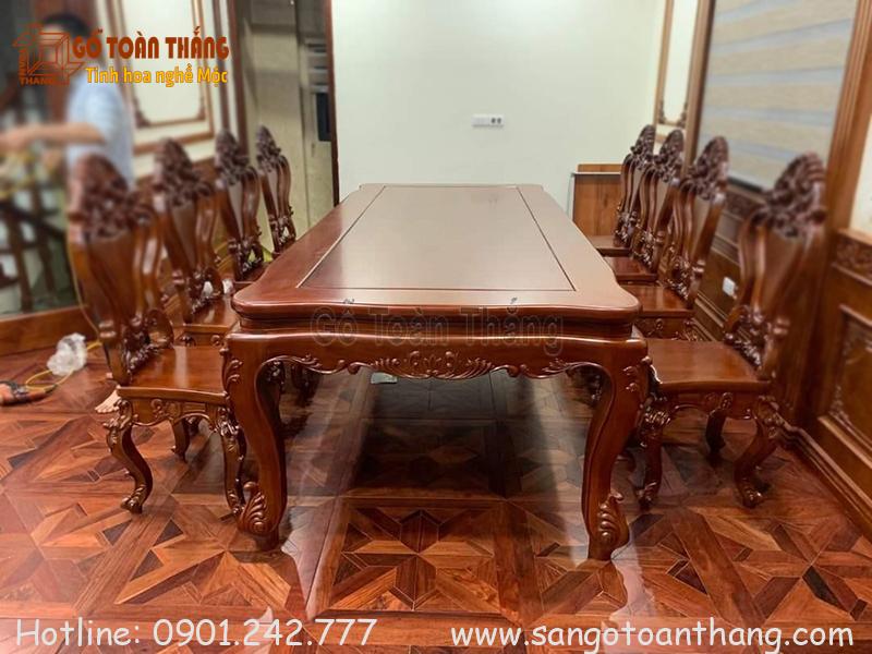 Sàn gỗ hoa văn Hương Lào hoa văn tinh xảo, độc đáo