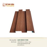 Tấm lam 2 sóng nhôm vân gỗ Hương E150S