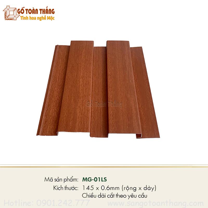 Tấm lam 2 sóng nhôm vân gỗ Căm xe MG-01LS 1 Tấm lam 2 sóng nhôm vân gỗ Căm xe MG-01LS