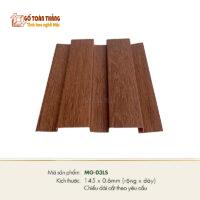 Tấm lam 2 sóng nhôm vân gỗ Hương MG-03LS