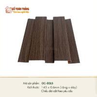 Tấm lam 2 sóng nhôm vân gỗ Óc Chó OC-03LS
