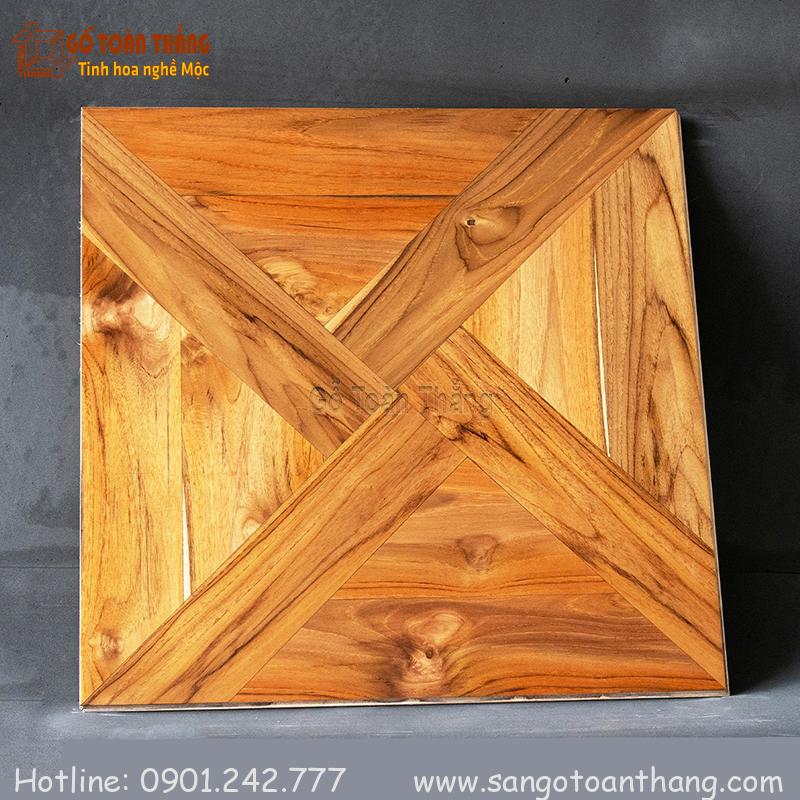 Sàn gỗ Hoa Văn Teak Lào 1 Sàn gỗ Hoa Văn Teak Lào