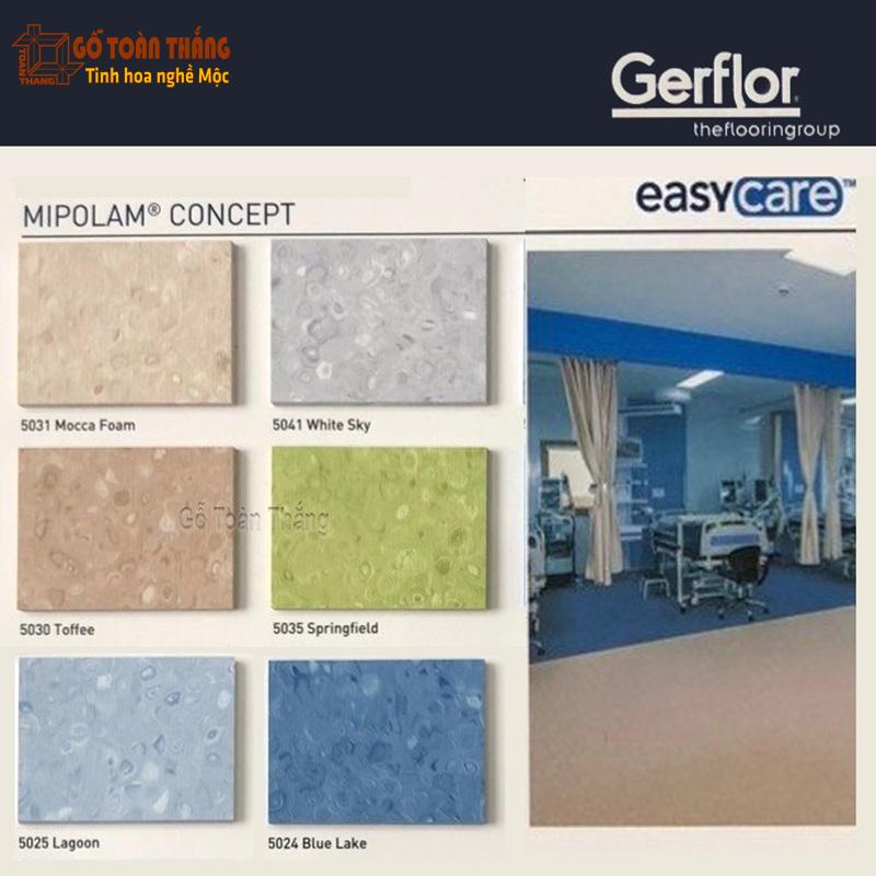 Sàn vinyl cuộn 2mm Gerflor Mipolam Concept 1 Sàn vinyl cuộn 2mm Gerflor Mipolam Concept