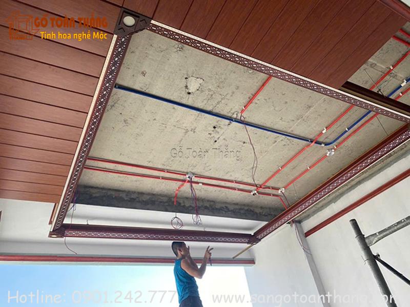 Thi công trần nhôm giả gỗ khá dễ dàng với những dụng cụ cơ bản