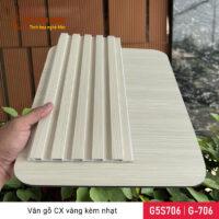 Lam 5 sóng than tre Galawood vân gỗ kem nhạt G5S-706