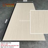 Tấm than tre Galawood 8mm vân gỗ vàng kem G-706