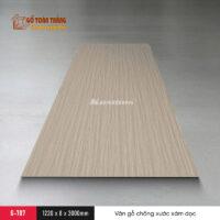 Tấm than tre Galawood 8mm vân gỗ xám dọc G-707