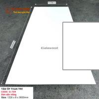 Tấm than tre Galawood 8mm màu trắng đơn sắc G-709