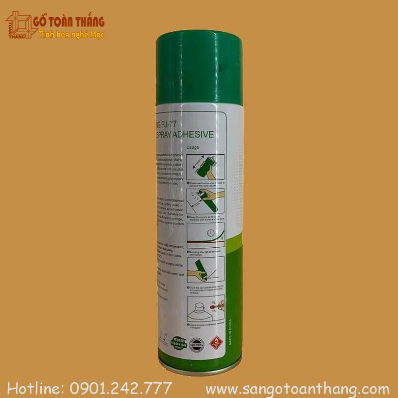 Keo dán dạng xịt đa năng PJ-77 2 Keo dán dạng xịt đa năng PJ-77 - Ảnh 2