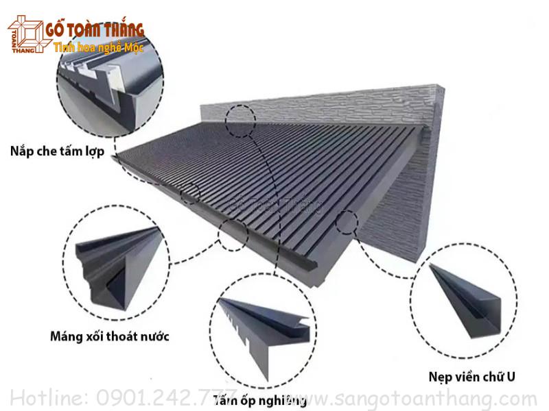 Tấm lợp nhôm sóng và phụ kiện đi kèm
