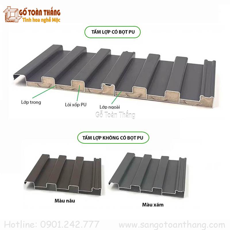 Mái lợp nhôm sóng là tấm nhôm được cán hoặc tạo hình thành các đường sóng trên bề mặt