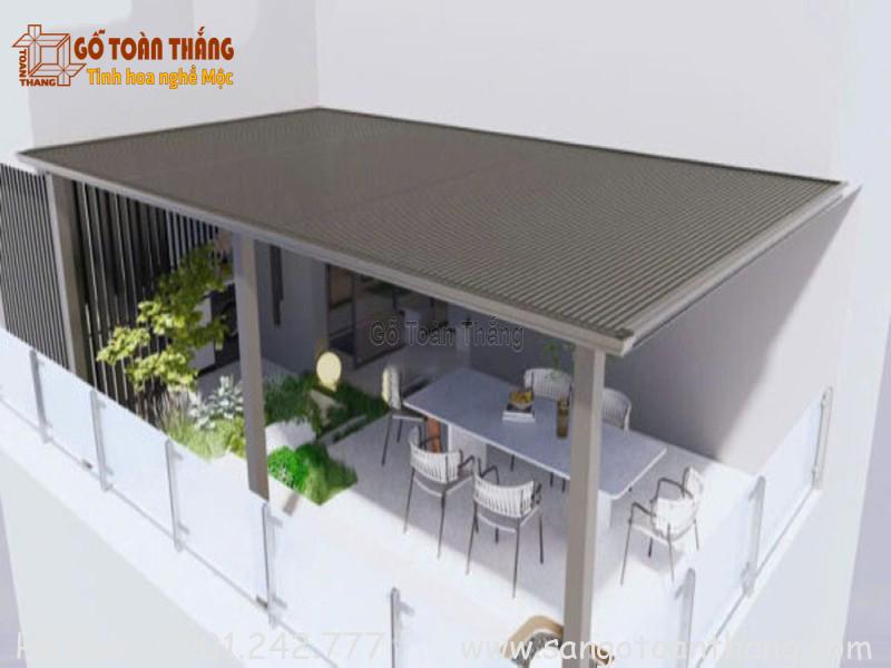Mái lợp nhôm sóng rất đẹp, chỉn chu