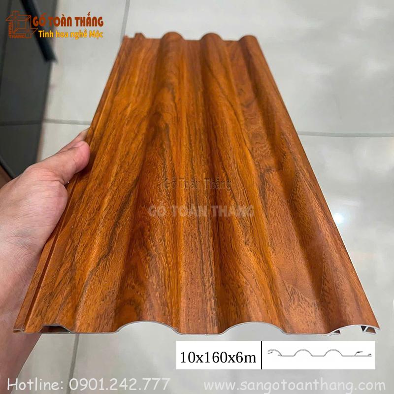 Lam sóng nhôm bán nguyệt tròn 10x160x6000mm