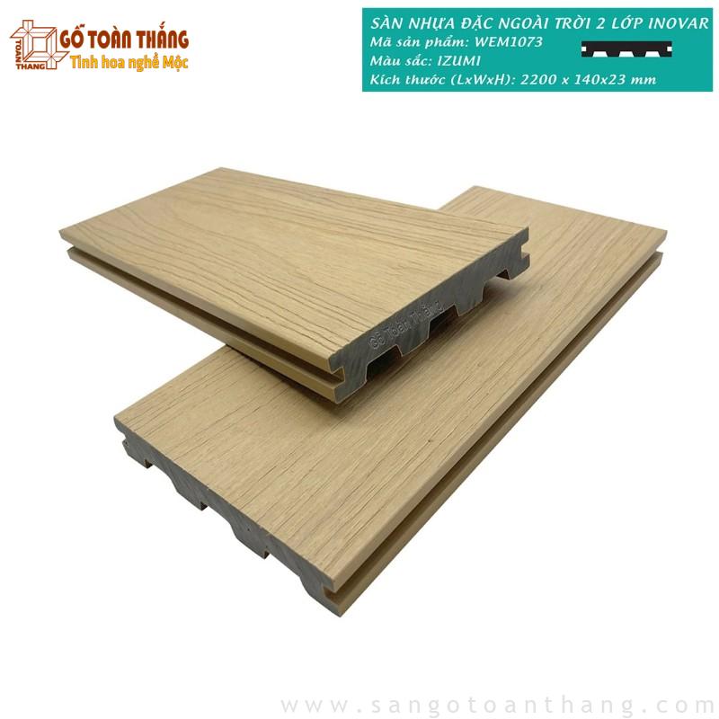 Sàn gỗ ngoài trời 2 lớp lõi đặc Inovar WEM1073 1 Sàn gỗ ngoài trời 2 lớp lõi đặc Inovar WEM1073