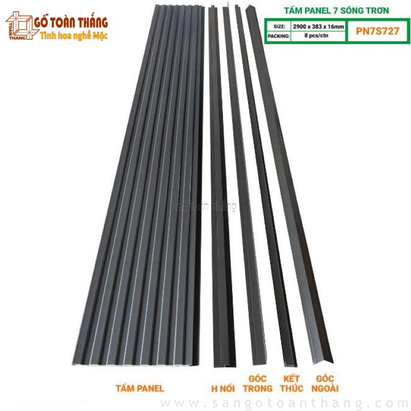 Tấm Panel 7 sóng màu xám Glotex PN7S727 1 Tấm Panel 7 sóng màu xám Glotex PN7S727
